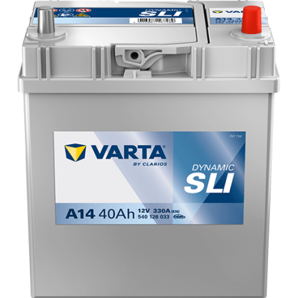 Baterie auto VARTA Dynamic SLI A14 540126033K262, 12 V, 40 Ah, 330 A, Asia, borna normala