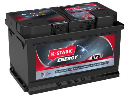 Baterie auto K-STARK ENERGY EFB EE60640190, 12 V, 60 Ah, 640 A, 242 x 175 x 190 mm, borna dreapta plus